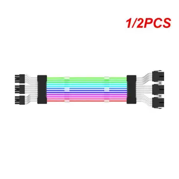 1/2PCS Tok kiterjesztése RGB kábel 5V 24PIN ARGB világítószalag szalag átviteli adapter számítógép alaplap tápegység színe