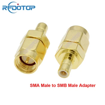 1 db SMA apa csatlakozó SMB apa dugóhoz Egyenes csatlakozó Wifi antennához Rádióantenna SMB SMA RF koaxiális adapter nagykereskedelem