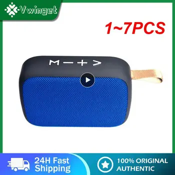 1 ~ 7PCS hordozható hangszóró Kültéri USB vezeték nélküli mélynyomó Mini hangdoboz támogatás BT TF kártya FM rádió hangszórók Hang adás