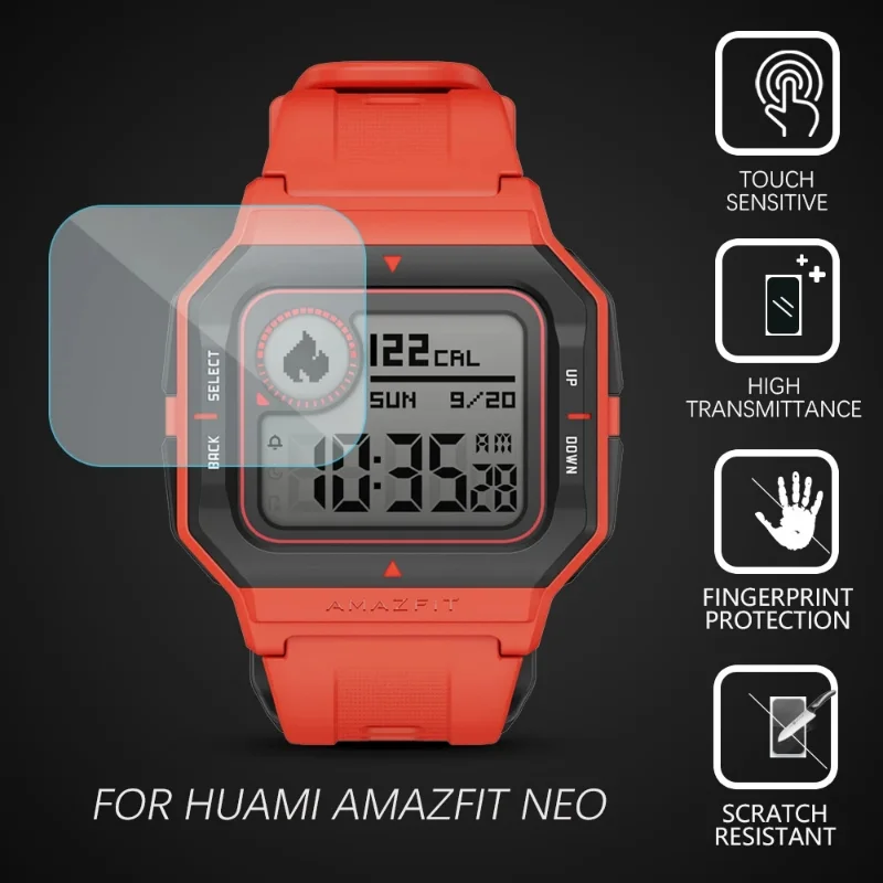 10Pcs edzett üveg képernyővédő fólia Huami Amazfit Neo Smart Watch készülékhez Robbanásbiztos karcálló 9H HD átlátszó film . ' - ' . 1