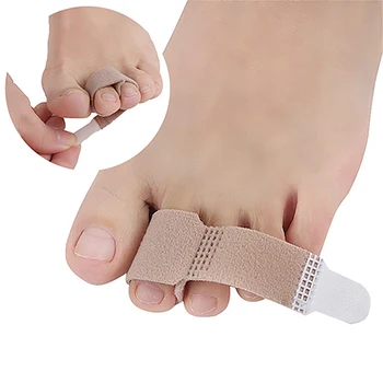1PCS törött lábujjtekercs szövet lábujj sín lábujjpárna kötés ujjvédő egyenes haj kalapács lábujj elválasztó lábápoló eszközök