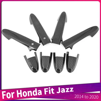 2014 és 2020 között a Honda Fit számára Jazz ABS autó Külső kilincsek burkolat burkolat Külső ajtókilincsek dekoratív burkolat