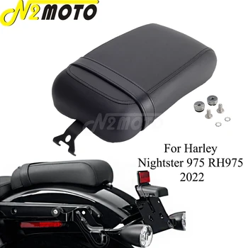 2022 Új motorkerékpár fekete utas hátsó üléspárnák PU bőrpárna Harley Nightster 975 RH975 Nightster RH975 2022 2023