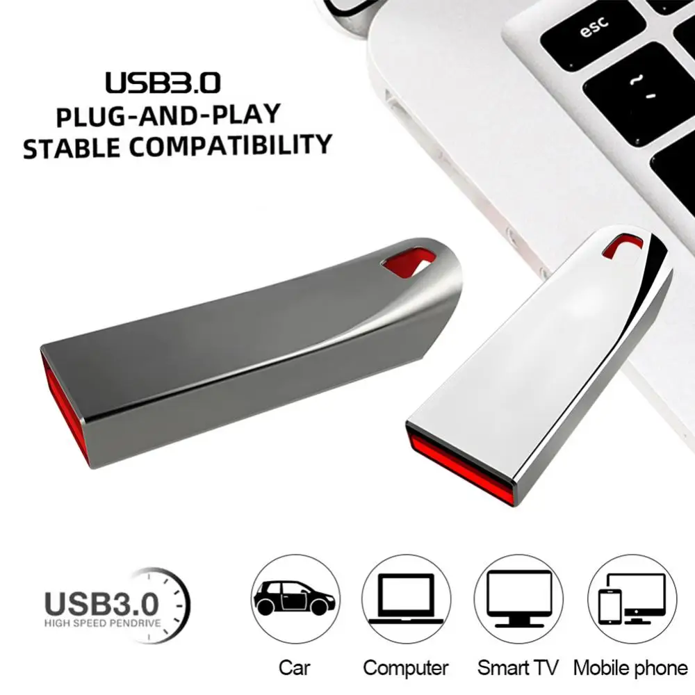 2TB USB flash meghajtó Mini U Disk Metal 1TB Pen Drive 128GB 256GB 512GB Creative Business Ajándéktároló USB memória . ' - ' . 3