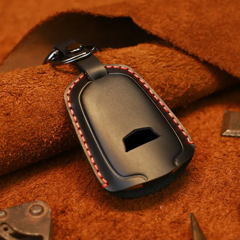Bőr távirányító Minőségi autókulcs Pénztárca tok Cadillac DTS STS ELR CT5 XT6 SRX 4 5 gombos kulcshéj fedél táska . ' - ' . 2