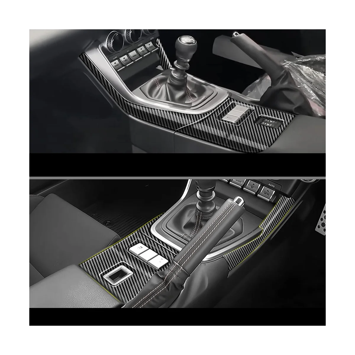 Autó szénszálas középkonzol sebességváltó panel fedél keret matrica díszítő tartozékok Subaru Brz Zd8 2021-2023 . ' - ' . 1