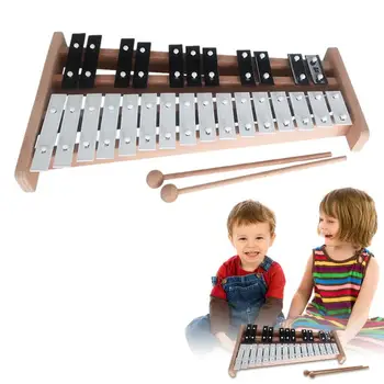 27 Megjegyzések Glockenspiel Xylophone Professional Compact a zene szerelmeseinek Felnőttek Gyerekek Glockenspiel Xilofon kalapáccsal