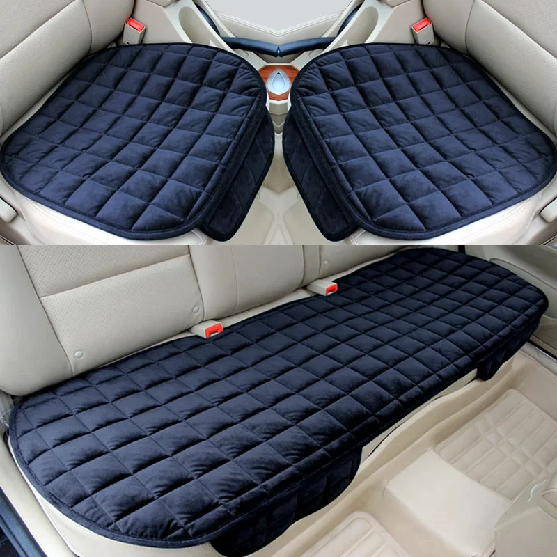 Új autós üléshuzat tartozék Első hátsó pelyhesítő kendő téli meleg párna lélegző védőszőnyeg betét univerzális automatikus belső tér . ' - ' . 1