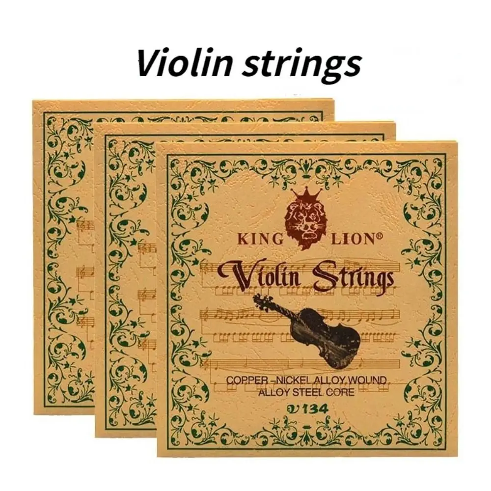 Steel Core King Lion hegedű húros hegedűszólamok réz-nikkel fehér réz hegedűhúr szett tekercselő univerzális zenész . ' - ' . 0