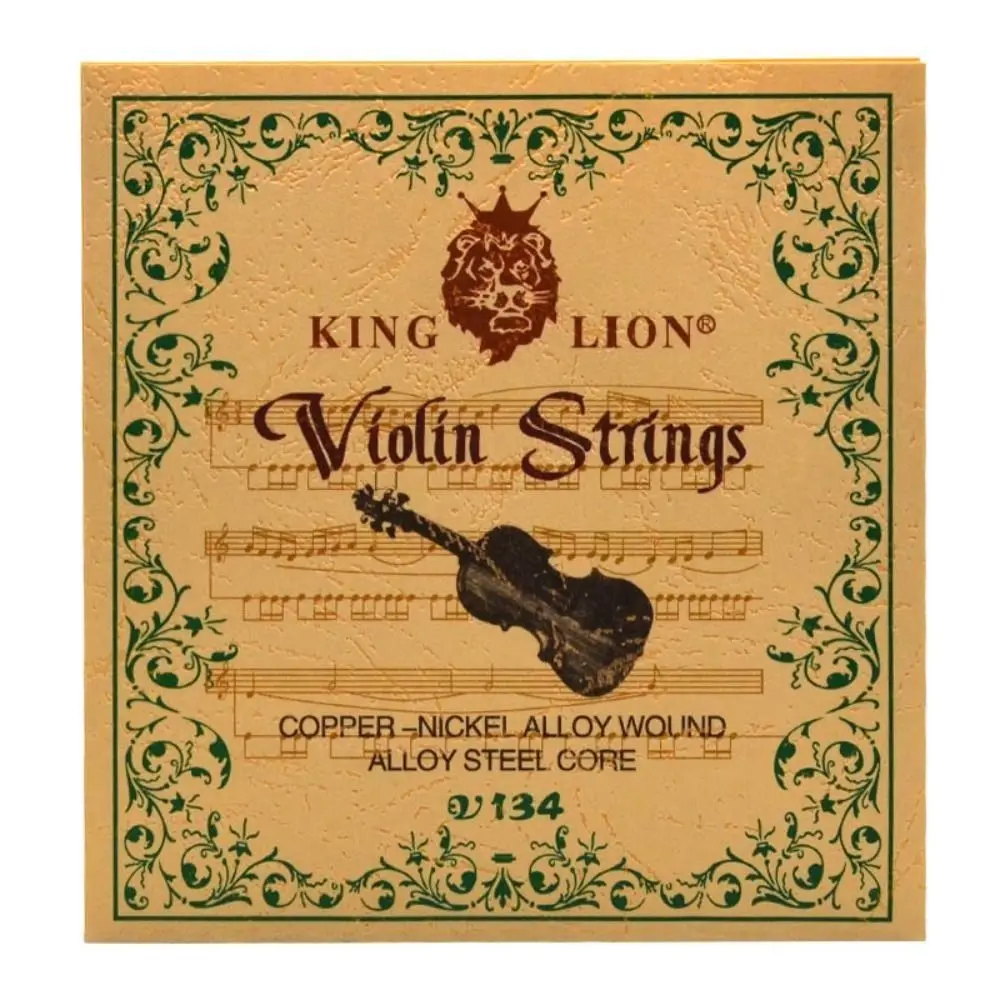 Steel Core King Lion hegedű húros hegedűszólamok réz-nikkel fehér réz hegedűhúr szett tekercselő univerzális zenész . ' - ' . 5