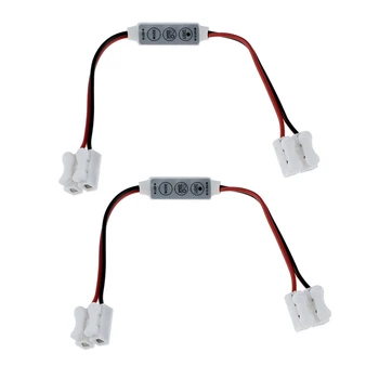 2X LED villogó vezérlő villogó minták és sebességbeállítás