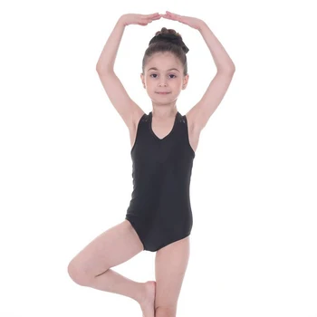 3-14 év Gyerek lányok Balett tánc Leotard kisgyermekek számára Gimnasztika Gyermek klasszikusok Camisole pántok Cross stílusú Leotards Balett