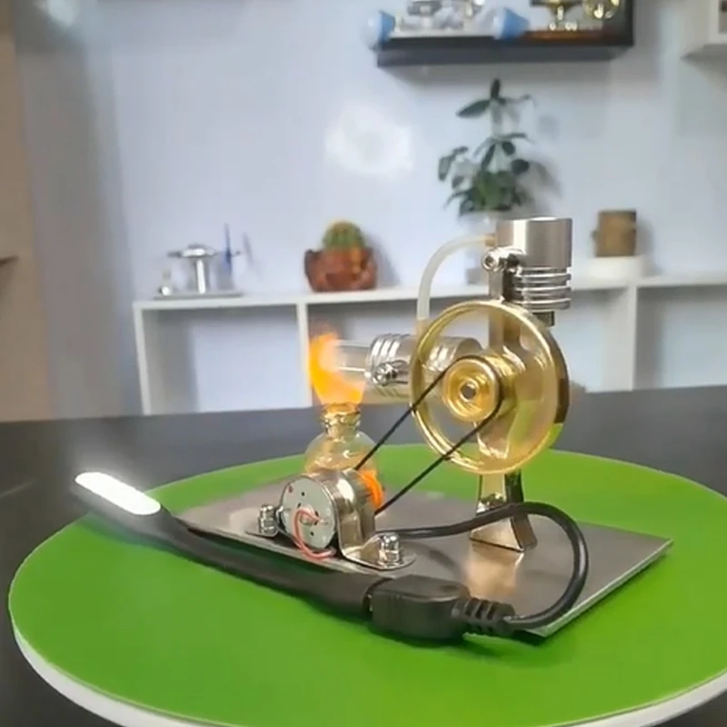 Hordozható légmotor oktatási modell Egyedi fizikai játék Innovatív motorkísérlet modell Stirling motor oktatási dropship . ' - ' . 1