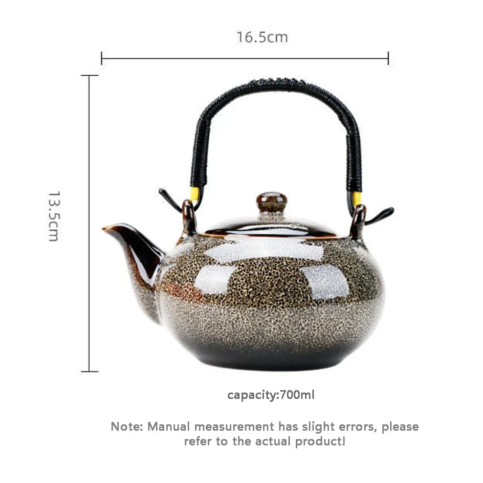 700ML kerámia teáskanna otthoni fogantyú teázó Tea szoba kiegészítők Kemence csere teáskanna teafőzéshez Bögrében szépség egészség teáskészlet . ' - ' . 4