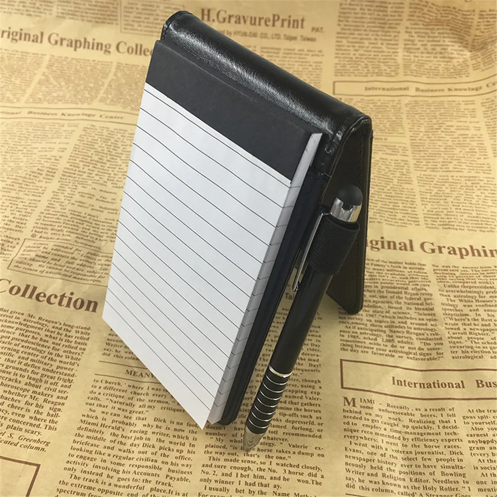 A7 többfunkciós PU bőr Kis notebook zsebtervező Napi emlékeztetők Mini jegyzet Könyvtoll utántöltő Üzleti irodai munka Jegyzettömb . ' - ' . 4