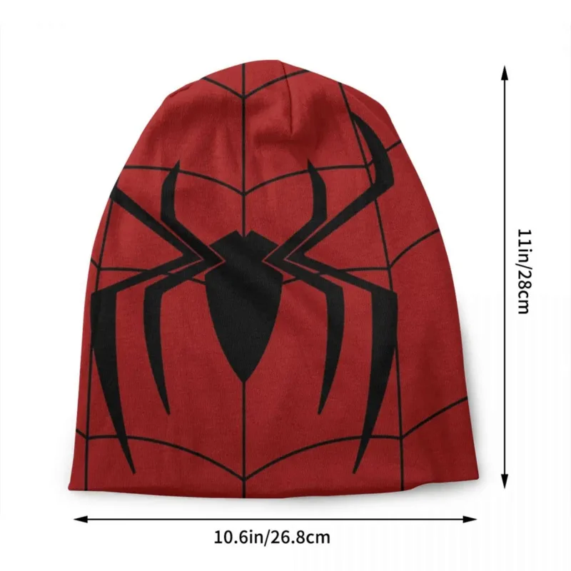 Classic Red Spider Web motorháztető kalap kötött kalap férfi női hop Unisex meleg téli sapka sapka . ' - ' . 1