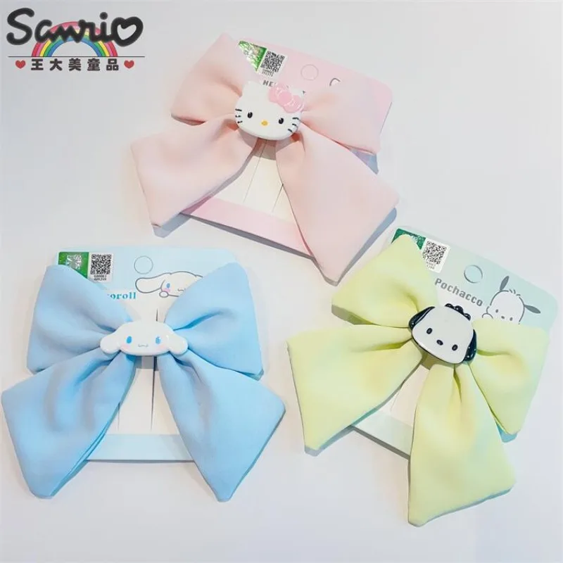 Hello Kitty Baby Girl Bows hajcsat Sanrio hajcsatok Kawaii haj kiegészítők Fejpántok Nyakkendők Divat Szőrnyakkendők Kuromi lányok Fall . ' - ' . 0