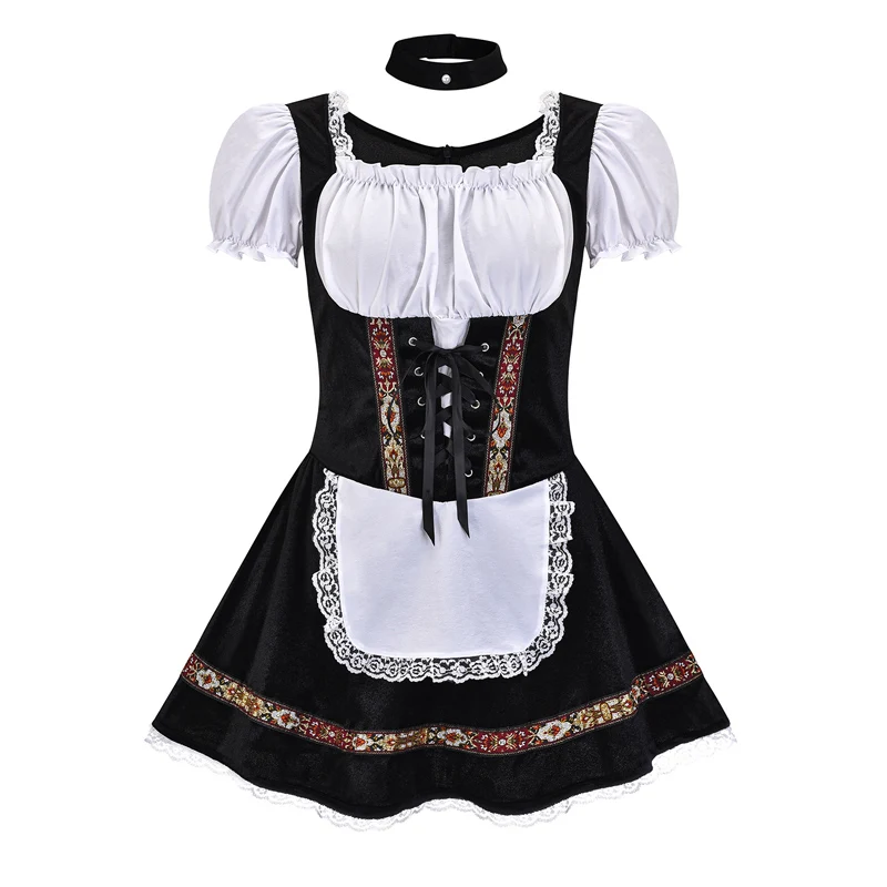 Színes klasszikus hölgy Oktoberfest jelmez Alpok Kocsmák Wench Parade Nemzeti ruha Cosplay Karnevál Fancy Party Dress . ' - ' . 1