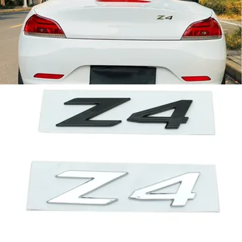 3D ABS ragasztó króm fekete logó Z4 embléma betűk Autó hátsó csomagtartó jelvény matrica BMW Z4 E85 E89 G29 Z4 matrica tartozékok