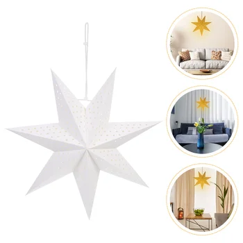 3db Origami lámpabúra tervezett fénytakaró karácsonyi csillag alakú lámpafedél