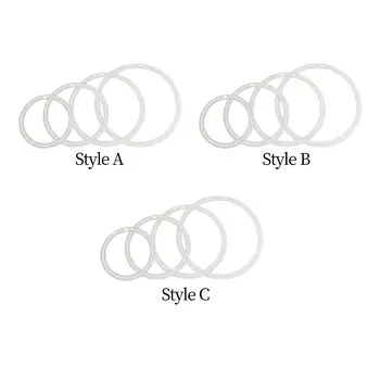 4 darab Csillapító dob némító gyűrűk Professzionális Accs ütőhangszerek tartozékai