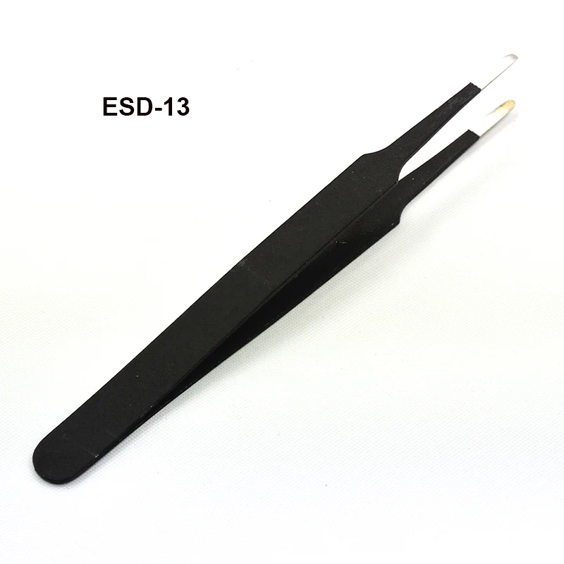 Antisztatikus ESD rozsdamentes acél csipeszek Karbantartó eszközök Ipari precíziós ívelt egyenes csipeszjavító szerszámok . ' - ' . 3