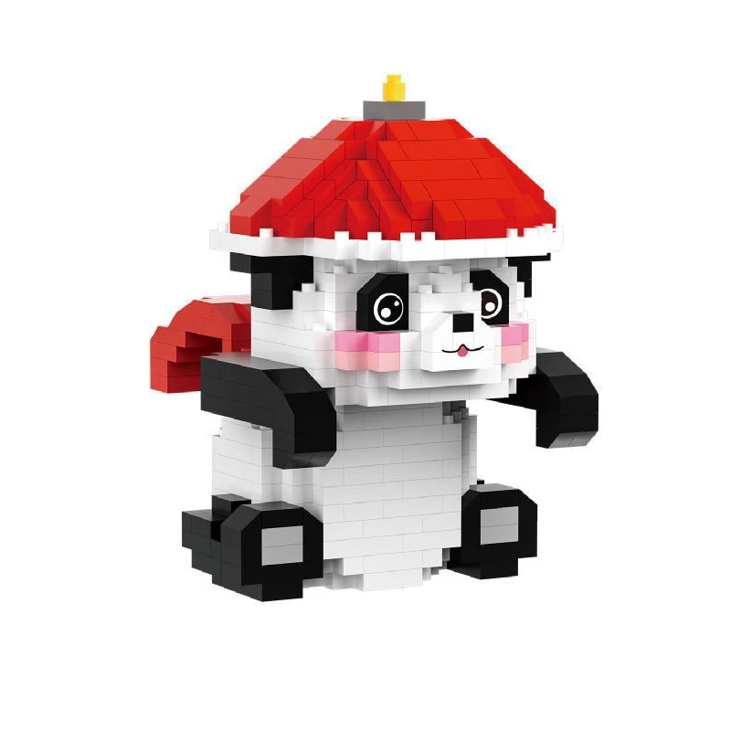 Kreatív panda medál mikro építőelemek öltése StellaLou szerencse macska angyal díszek Mini tégla Figrue játékok irodai decr . ' - ' . 1