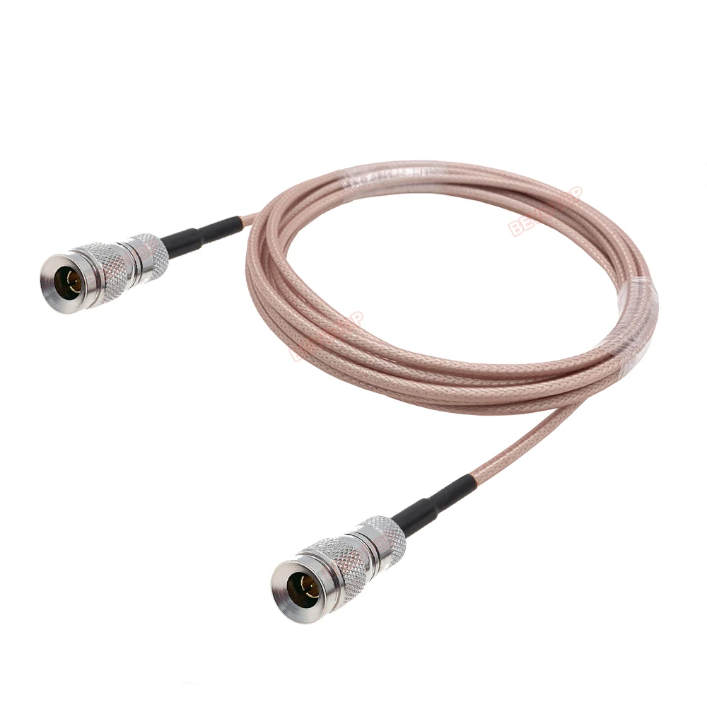 DIN 1.0/2.3 Mini BNC CC4 apa - CC4 apa csatlakozó 75 ohm RG179 kábelszerelvény RF koaxiális pigtail jumper HD SDI kábel . ' - ' . 1