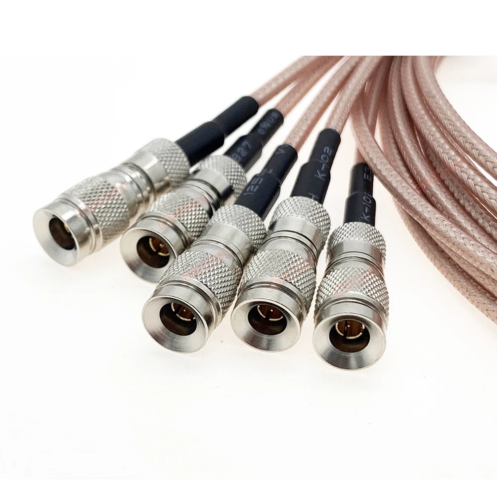 DIN 1.0/2.3 Mini BNC CC4 apa - CC4 apa csatlakozó 75 ohm RG179 kábelszerelvény RF koaxiális pigtail jumper HD SDI kábel . ' - ' . 2