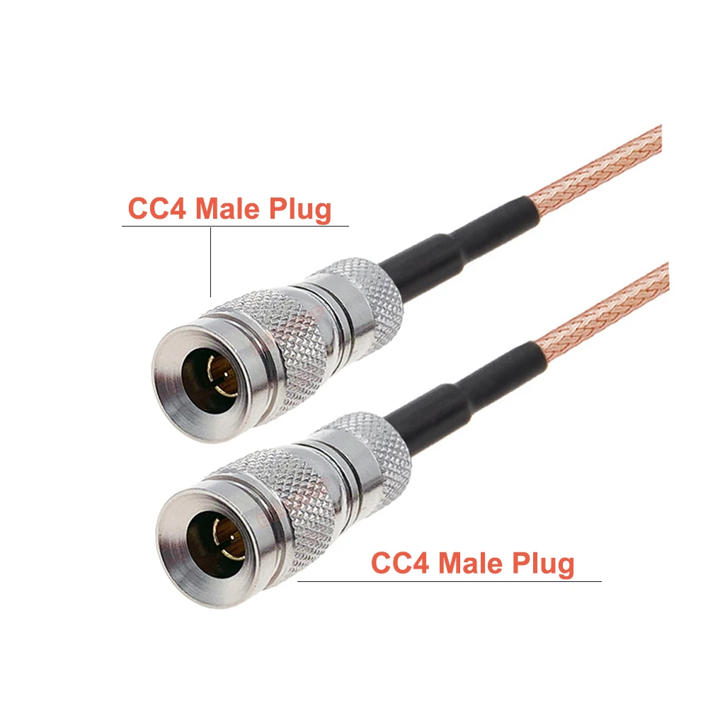 DIN 1.0/2.3 Mini BNC CC4 apa - CC4 apa csatlakozó 75 ohm RG179 kábelszerelvény RF koaxiális pigtail jumper HD SDI kábel . ' - ' . 3