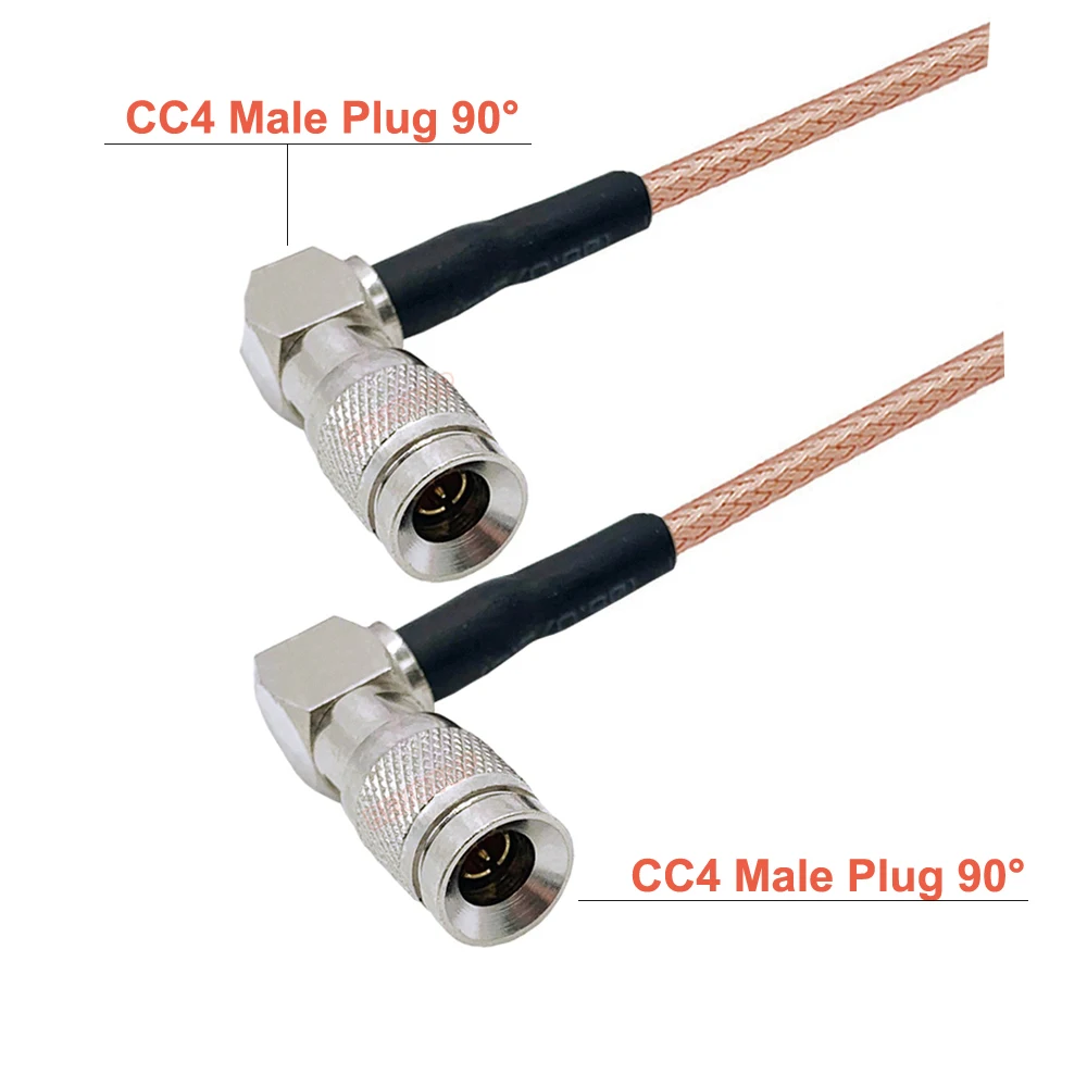 DIN 1.0/2.3 Mini BNC CC4 apa - CC4 apa csatlakozó 75 ohm RG179 kábelszerelvény RF koaxiális pigtail jumper HD SDI kábel . ' - ' . 5