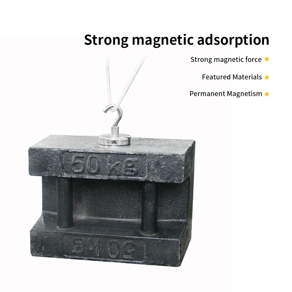 Mágneses horog Nagy teherbírású földmágnesek horog hűtőszekrényhez, extra erős cirkálóhorog mágneses akasztó felakasztásához kabinokhoz . ' - ' . 2