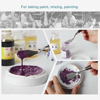 5db készlet kerámia paletta kés olajfestmény olajfestmény kaparó olajfestmény lapát festék kés diák művészeti festés szerszámkészlet spatula