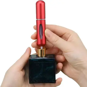 5ml újratölthető hordozható utazási mini porlasztó parfümös palackok luxus parfümös üveghez samponos palack edények masszázsszék