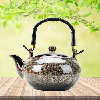 700ML kerámia teáskanna otthoni fogantyú teázó Tea szoba kiegészítők Kemence csere teáskanna teafőzéshez Bögrében szépség egészség teáskészlet