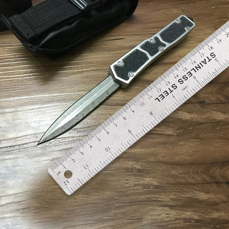 Micro OTF Tech kés harci Troo sorozat 440 acél penge 57HRC keménységű alumíniumötvözet fogantyú Kültéri kemping önvédelmi kés . ' - ' . 1