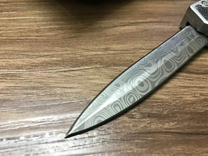 Micro OTF Tech kés harci Troo sorozat 440 acél penge 57HRC keménységű alumíniumötvözet fogantyú Kültéri kemping önvédelmi kés . ' - ' . 2