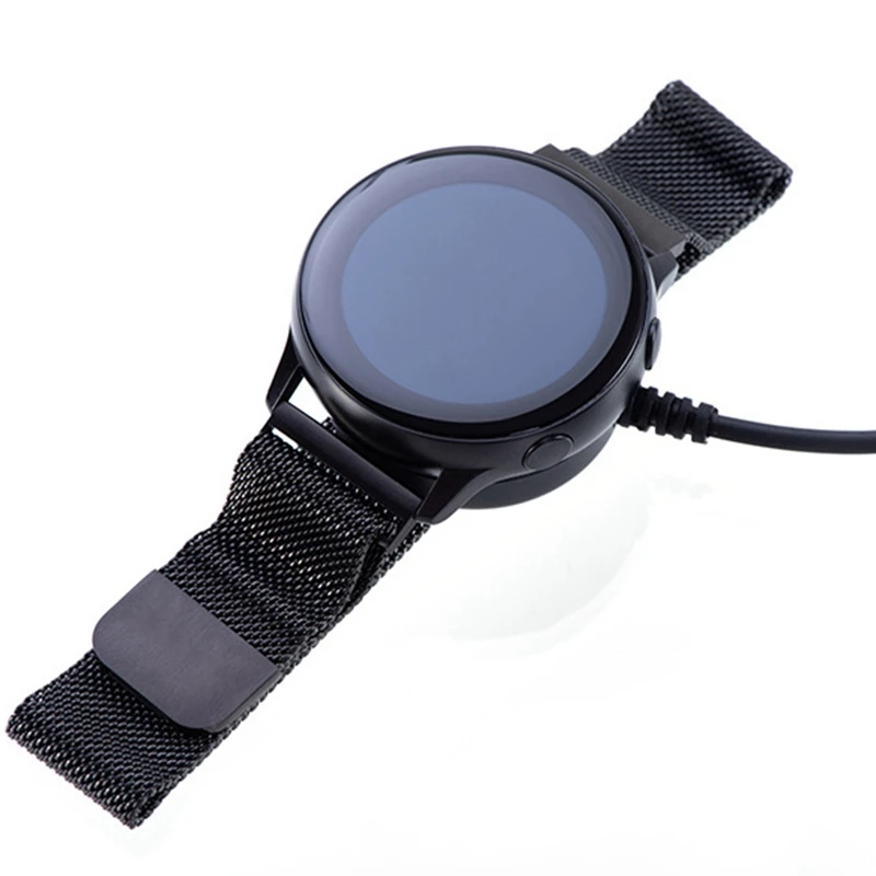 2X vezeték nélküli töltő dokkoló Samsung Galaxy Watch Active 2 40 mm-es 44 mm-es intelligens óratöltő csuklópántos konzol . ' - ' . 4