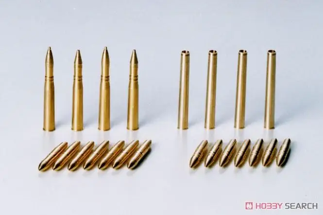 Tamiya 35258 Marder III Sárgaréz 7.5cm Lövedékek (műanyag modell) . ' - ' . 0