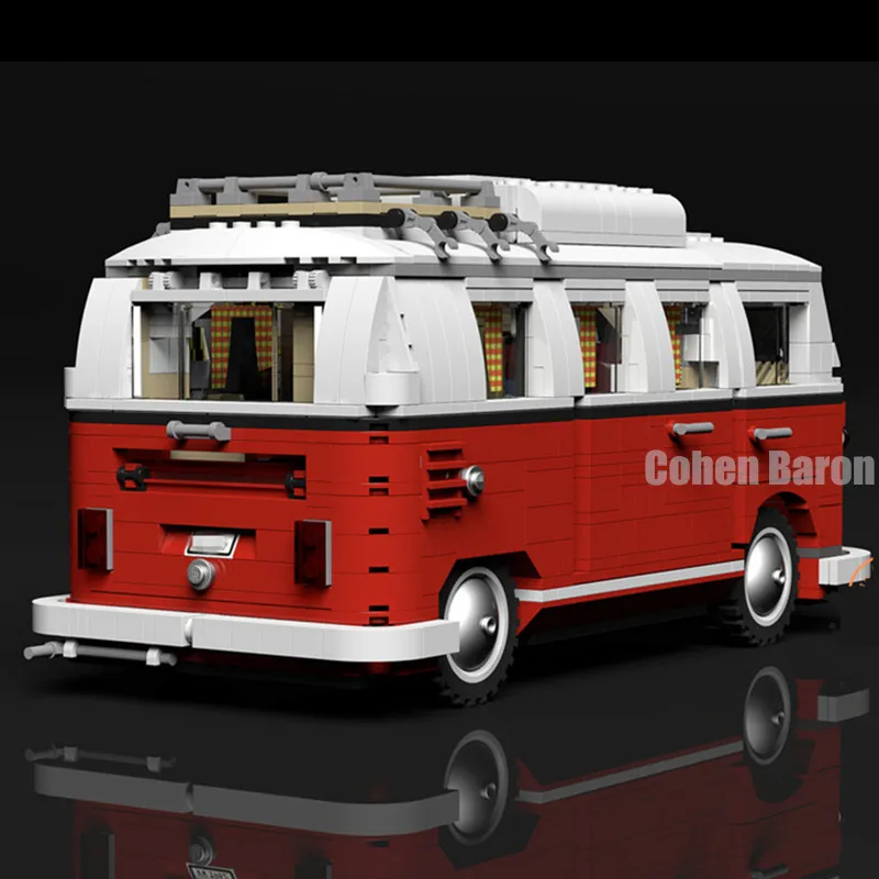 Classic RC T1 Travel Trip Bus lakóautó Model T2 építőelemek DIY kockák játékok születésnapi ajándék szett . ' - ' . 2