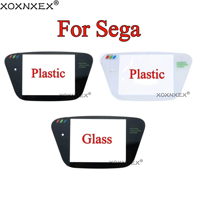 fehér fekete műanyag és fekete üveg képernyő lencse képernyővédő lencse Sega Game Gear GG képernyővédő . ' - ' . 0