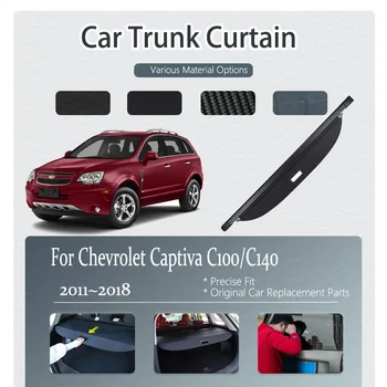Autó csomagtartó függönyhuzatok Chevrolet Captiva C100 C140 2011 ~ 2018 visszahúzható csomagtartó csomagtartó válaszfal menedékek tartozékai