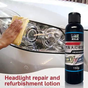 Autó fényszórók tisztító spray javítása folyékony fényszóró restaurátor Autó fénytisztító Hőmérsékletálló UV-védő lencse helyreállítása