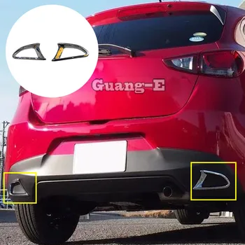Autó hátsó ködlámpa szemöldök keret stick ABS króm burkolat Mazda 2 Mazda2 Demio 2015 2016 2017 2018 2019 2020