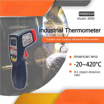 AZ8859 infravörös hőmérő érintés nélküli elektronikusHőmérő hőmérsékletmérő pisztoly ipari használatra -20 ~ 420