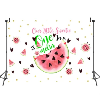  Babaváró háttér Sweetie hercegnő görögdinnye szerelem szív fotóhívás testreszabott fényképészeti hátterek a Photo Studio számára
