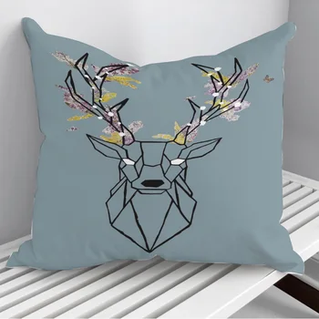 Blossom Deer Throw párnák párnahuzat a kanapén Otthoni dekoráció 45*45cm 40*40cm ajándék párnahuzat Cojines dropshipping