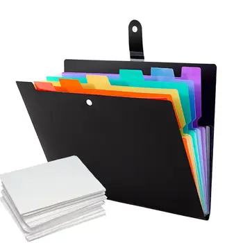  bővíthető fájlmappa Fashion Harmonika fájlszervező 7 zsebbel és színes címkékkel vízálló nagy papírdokumentum