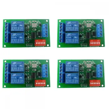 CE035 DC 5V 2CH RS485 relé kártya UART soros Modbus AT parancsvezérlő port kapcsolómodul PLC intelligens otthoni automatizált iparhoz