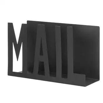 Desk Mail Stand fém levélszervező Asztali dokumentumtartó asztalhoz Nagy kapacitású nyitott kialakítású fekete levéltartó iskolai irodához